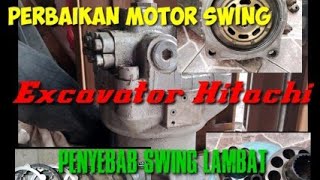 Perakitan motor swing excavator Hitachi zaxis 110 Hitachi forester #youtube #youtuber #viral #indo