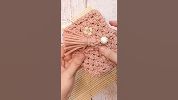 Are you ready to make your own wallet? #macrametutorial #diymacrame