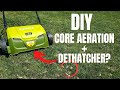 Fall Lawn Care | How to Aerate, Dethatch & Overseed Your Lawn the Easy Way!! Sun Joe Dethatcher