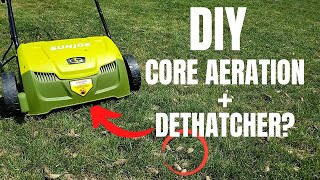Fall Lawn Care | How to Aerate, Dethatch & Overseed Your Lawn the Easy Way!! Sun Joe Dethatcher by That Tech Teacher 231,588 views 2 years ago 10 minutes, 41 seconds