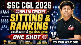 SSC CGL 2026 | Sitting & Ranking Complete Concept | पूरा Chapter एक ही Class में | RS Pailwar Sir
