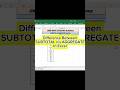 Difference Between SUBTOTAL v/s AGGREGATE Function in Excel...
