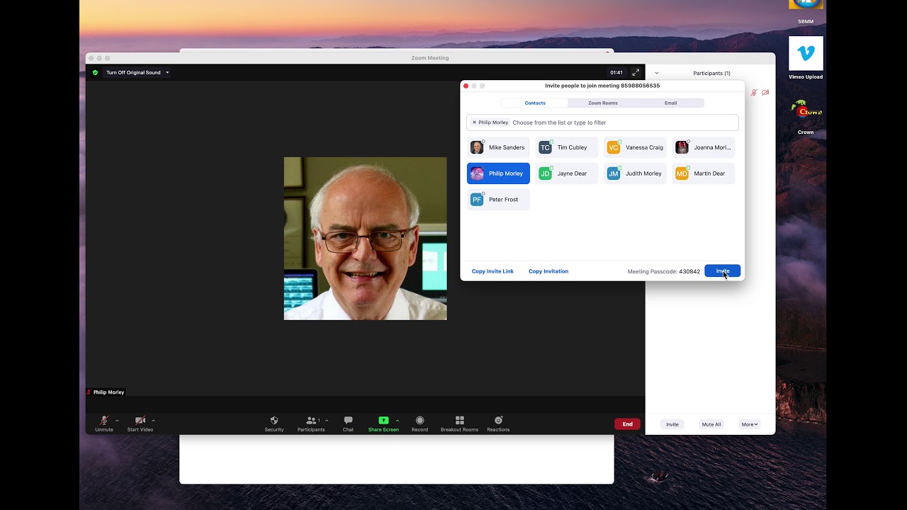 Setting up a zoom meeting - YouTube