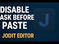 Disable Ask Before Paste in Jodit Editor (Next.js Guide)