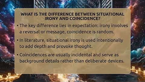 What Is The Difference Between Situational Irony And Coincidence? - The Prose Path