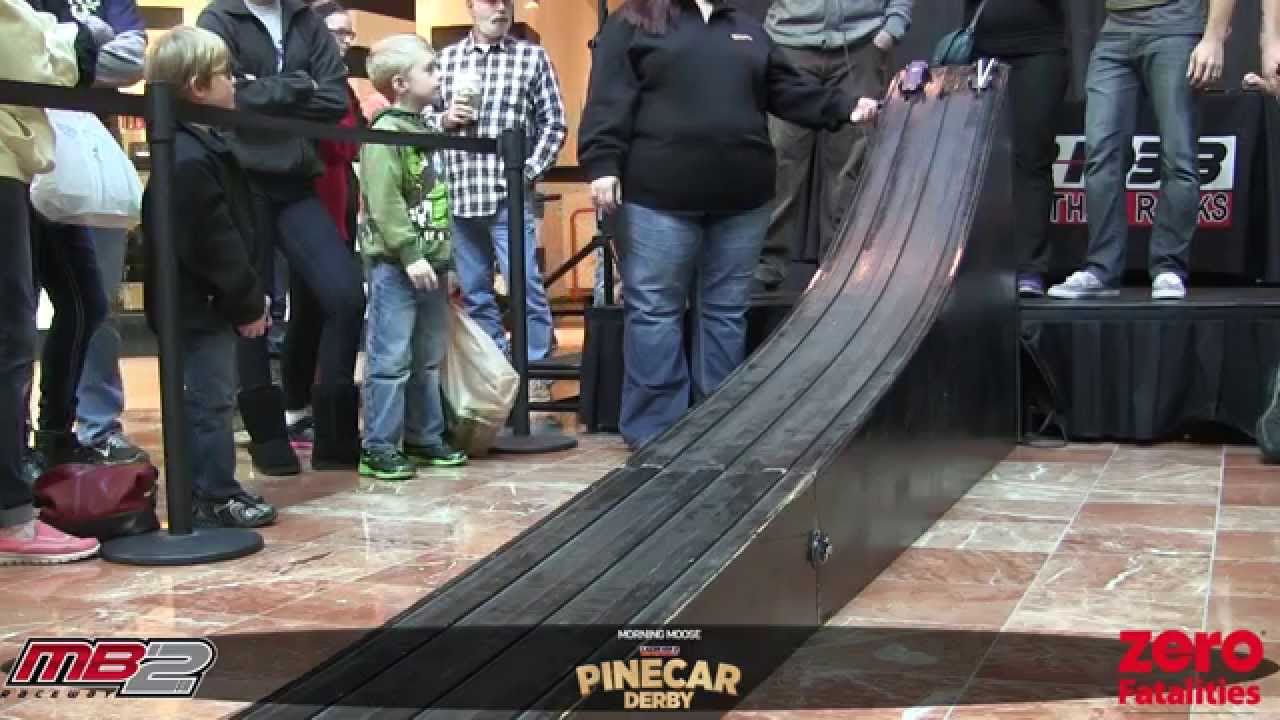Morning Moose Pinecar Derby 2014 The Race YouTube