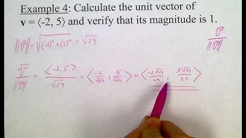 HPC 6.3 part 4 - Unit vectors