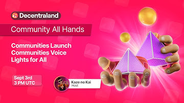 Community All Hands 13 | Communities Launch, Communities Voice, Dynamic Lights