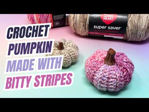 Crochet a Bitty Stripes Pumpkin