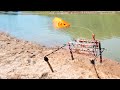 New Best Hook Fishing Video | Traditional Boy Hunting Big Fish With Hook By River #fishing