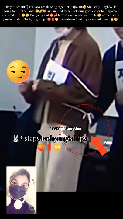 Jungkook slaps Taehyung's  🍑‼️😳calm down kookie 👀😂#taekook#bts#shorts#trending#taehyung#jungkook