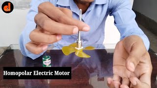 How to make diy homopolar motor | Simple electric motor