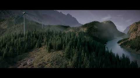 Procedural Pine Forest with Wind Turbines - Environment Art with Houdini and Arnold