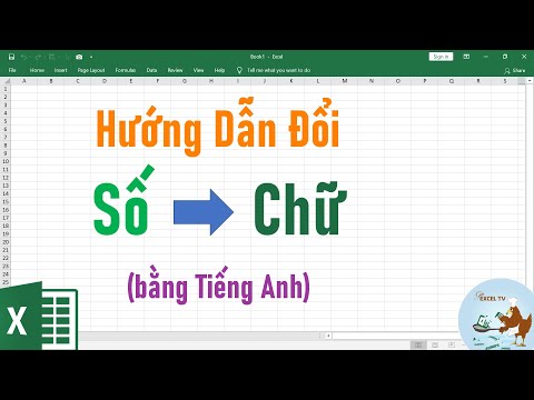 Hướng dẫn cách đổi số thành chữ trong Excel (tiếng Anh)