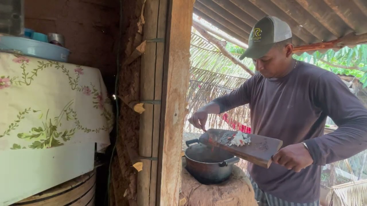 PREPARANDO FIGADO DE PORCO E FAZENDO SARAPATEL PRO ALMOÇO. 