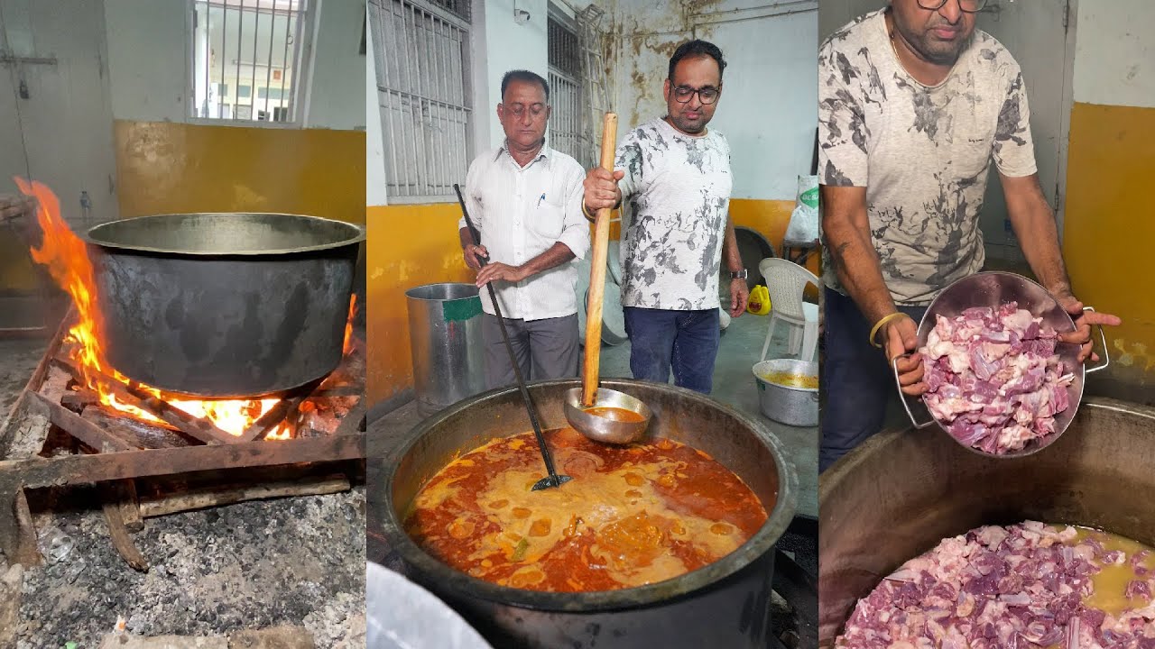 80 KG Mutton making Preparation ||   Surti Khatri Tapelu making for 300 People | Tasty Street Food
