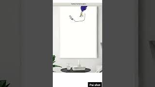 Minimal line wall art using python turtle #shorts #paishot #homedecor #viral