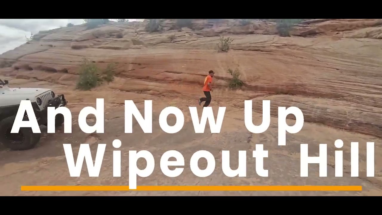 Wipeout hill Obstacle on the whiteout hill loop trail, Moab Utah 2025. 