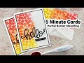 Partial Border Stenciling - 5 Minute Cards