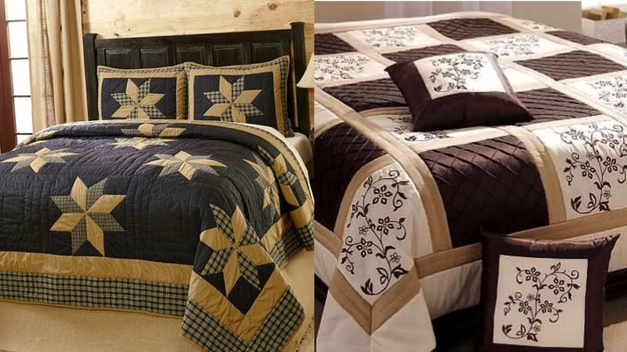 Top Class And Stylish Applique Patch Work Bedsheets Designs Ideas /Easy To Make At Home