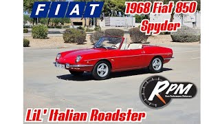 SOLD!! TEST DRIVE 1968 FIAT 850 SPIDER TV Car, 4 Speed, 2 Seat Roadster, fun car Priced to Sell! SOLD!! TEST DRIVE 1968 FIAT 850 SPIDER TV Car, 4 Speed, 2 Seat Roadster, fun car Priced to Sell!
