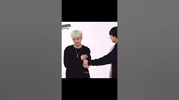 The way RM kiss his hand first before hitting Suga