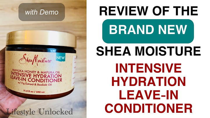 Shea moisture intensive hydration leave in milk