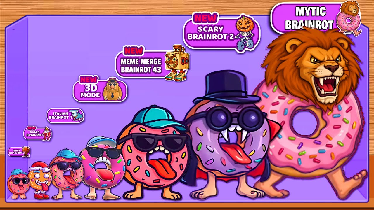 Merge Fellas BABY Brainrot 3, Scary 2, Brainrot 7, XMAS, 3D Brainrot...Boss + Boss = ⁉️