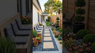 Modern Side Yard Transformation ✨#trending #shorts #backyarddesigns #viral shorts #beforeafter