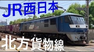 JR西日本 北方貨物線 回送列車 貨物列車 ｜ Japanese Railway JR West Hoppokamotsu Line Watching