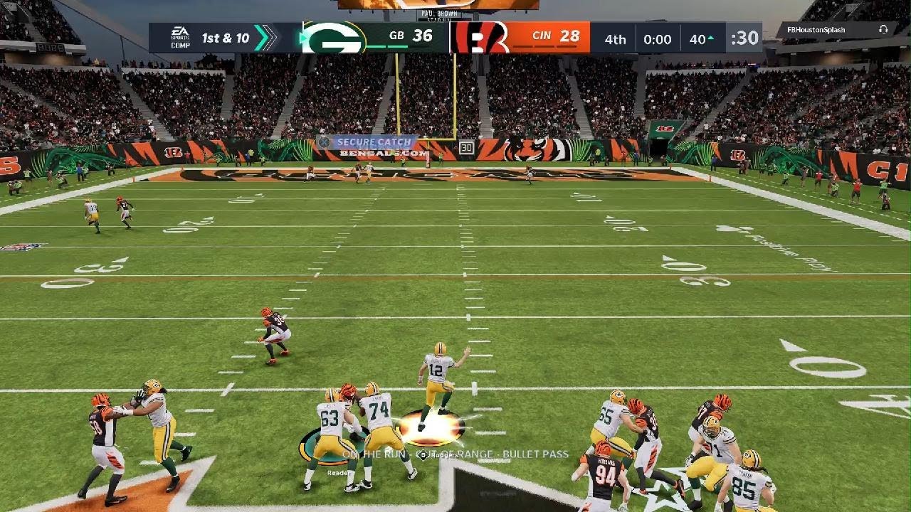 Aaron Rodgers to Davante Adams over 3 defenders Madden 21 Next Gen Ps5
