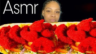 ASMR MUKBANG FRIED HOT CHEETOS SHRIMP PO’BOY | ASMR EATING SPICY FOOD