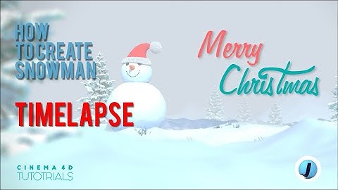 Cinema 4D || How to Create an Xmas Snowman [Timelapse]