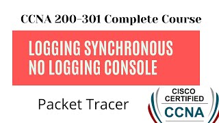 logging synchronous | no logging console in Packet Tracer