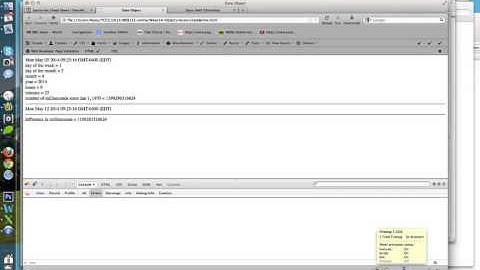 Javascript Date Object