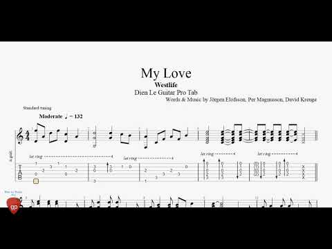 Westlife My Love Guitar Pro Tab