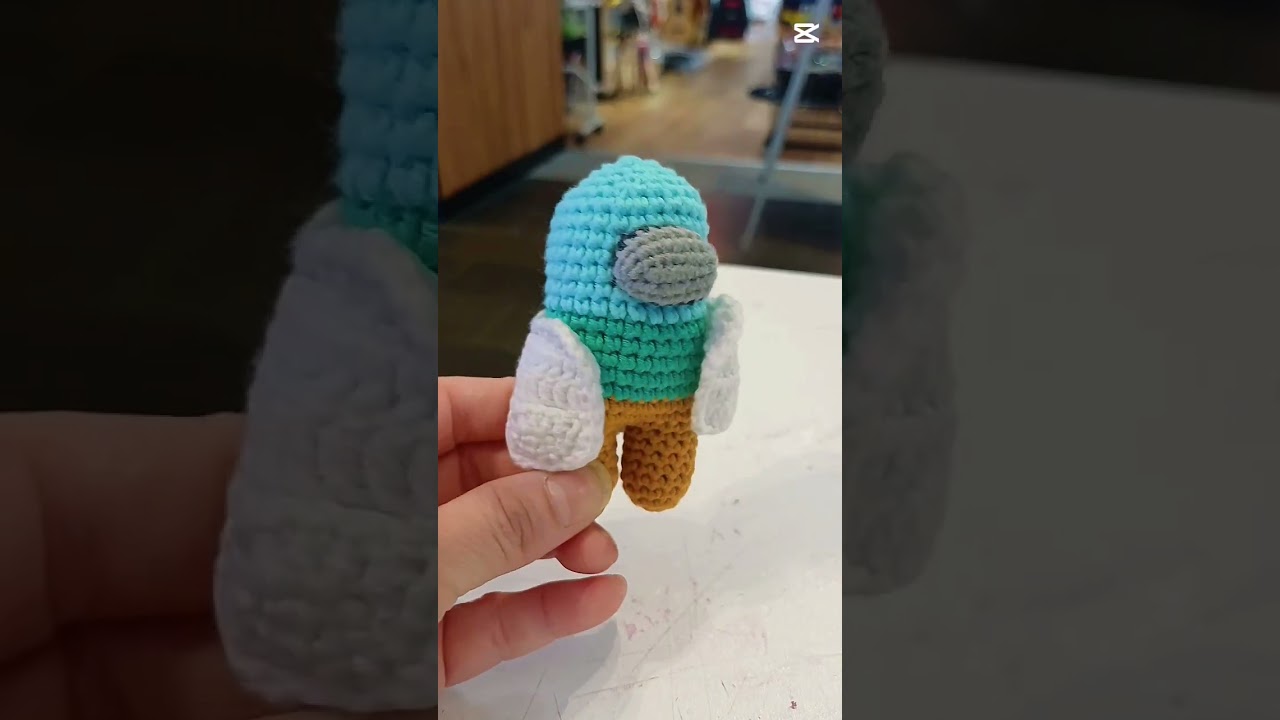 Handmade Among Us Crochet Keychain For Personal Use Only (Not for Sale) 