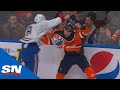 Ben chiarot fights zack kassian after taking exception to hit