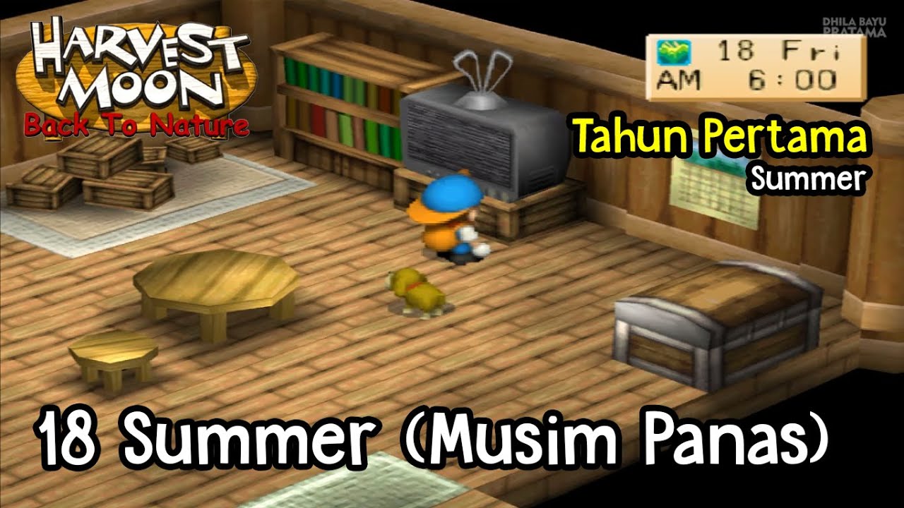 18 Summer Tahun Pertama (Hujan Badai) Harvest Moon Back To Nature YouTube