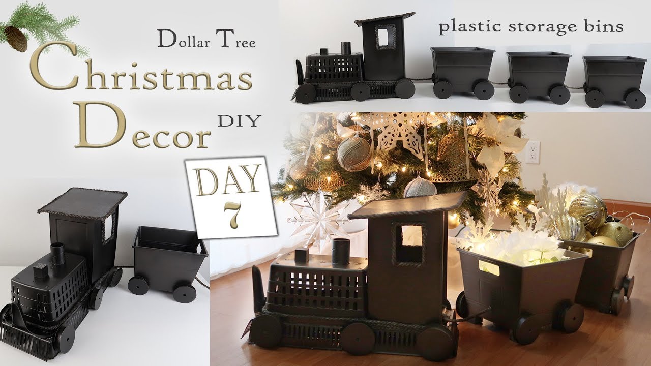 Train Christmas Decor DIY / Dollar Tree DIY/ Day 7