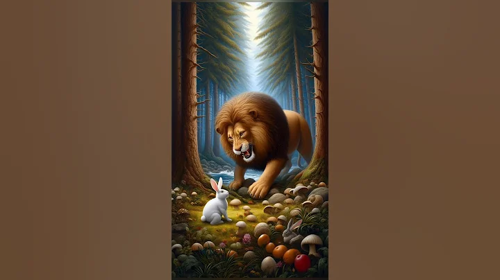 Watch the video about A lione & Rabbit #shorts #rabbit #forest #viralshorts #trending #cat
