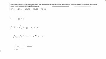 2007 AMC 8 Problem 19 - Pick two consecutive positive integers whose sum is less than 100.
