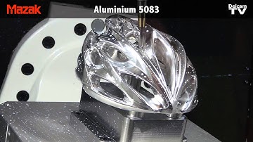 Rudy Project Windmax Cyle Helmet Machined in 5-axis with PowerMILL on Mazak Variaxis j600-5AX