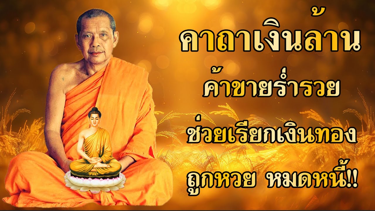 พระคาถาเงินล้าน เรียกทรัพย์ ปลดหนี้ มีโชคลาภ รวยเร็วขึ้นทันตา #คาถาเงินล้าน #หลวงพ่อฤๅษีลิงดำ