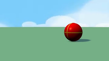 Ball with motion blur