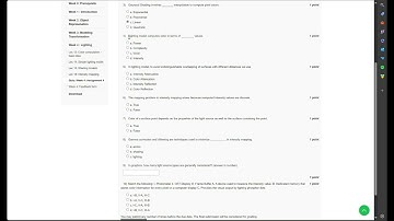 NPTEL Computer Graphics Week 4 Assignment Solution August 2024 |  IIT Guwahati