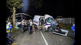Lot-et-Garonne : un mort dans une collision entre un bus scolaire et un fourgon