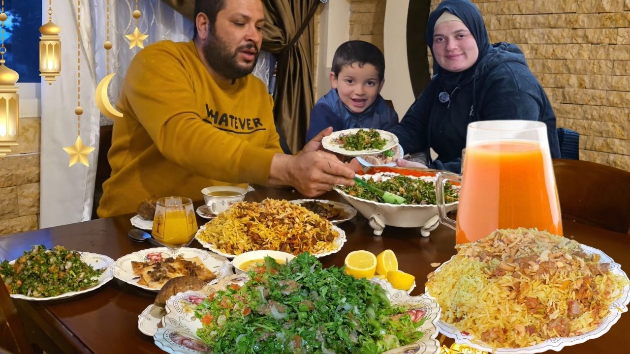 يوم رمضاني جديد فطور هادي وطمأنينة وأمل بالله رغم كل شي 🌙✨