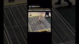 Lithium Battery Fire Test in Factory Conditions