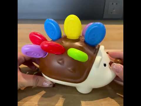 Розвиваюча іграшка мотессорі сортер для дітей 1-2 роки Їжачок (GS-213800), видео 1